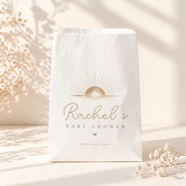 Bolsa De Papel Mínimo agradecimiento de ducha neutral de sol boho (Subido por el creador)