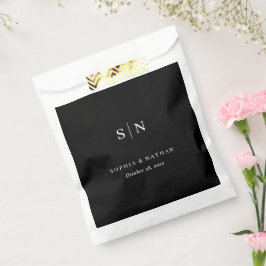 Bolsa De Papel Mínimo y Chic | Boda en Blanco y Negro