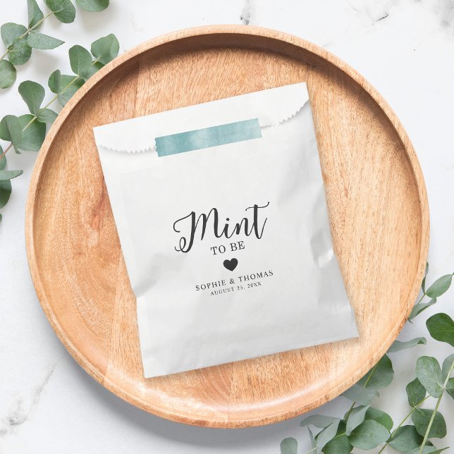 Bolsa De Papel Mint para la Boda (Subido por el creador)