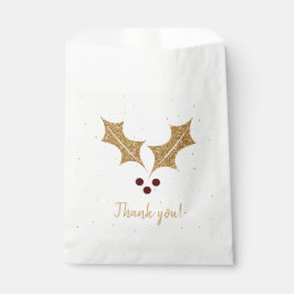 Bolsa De Papel Mistletoe glaseado Gracias