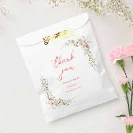 Bolsa De Papel Moda Boda de rosas botánicos rusos