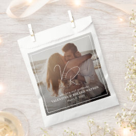 Bolsa De Papel Moda Boda moderno foto en blanco y negro