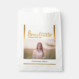 Bolsa De Papel Moda Gold Trendy Graduation Party Clase de 20XX