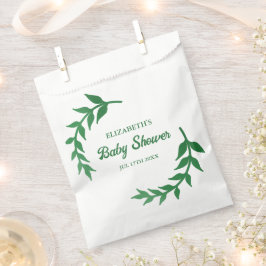 Bolsa De Papel Moda Greenery Baby Shower