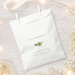 Bolsa De Papel Moda Mínima Foliage De Rama De Pino Cualquier Cum