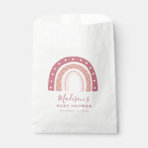 Moda moderna Pastel Rosa Arcoiris Baby Shower
