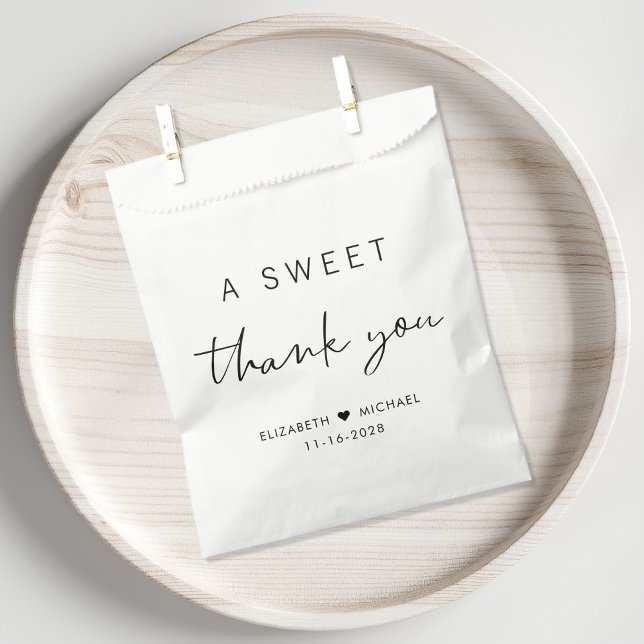 Bolsa De Papel Moda Un Dulce Gracias Boda (Subido por el creador)