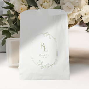 Bolsa De Papel Moda y elegantes iniciativas de parejas florales f