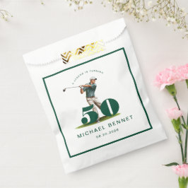 Bolsa De Papel Moder Sport Golfer 50th Birthday