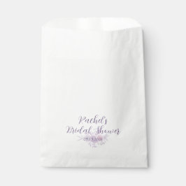 Bolsa De Papel Modern Amethyst Watercolor Minimal Bridal Shower