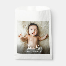 Bolsa De Papel Modern Custom Baby Photo Thank You