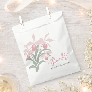 Bolsa De Papel Modern floral Cattleya orchid dusty pink wedding