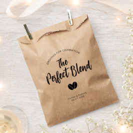 Bolsa De Papel Modern The Perfect Blend Coffee Beans Wedding