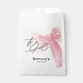 Bolsa De Papel Modern Watercolor Blush Pink It's A Girl