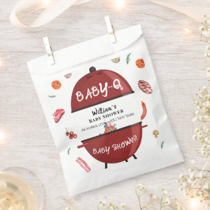 Bolsa De Papel Moderna Baby Shower al aire libre BBQ