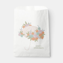 Bolsa De Papel Moderna Baby Shower floral colorida