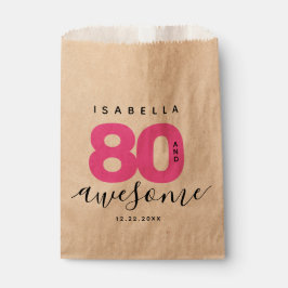 Bolsa De Papel Moderna Girly rosa 80 e impresionante