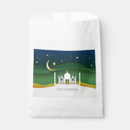 Bolsa De Papel Moderna mezquita de corte de papel de Eid Mubarak