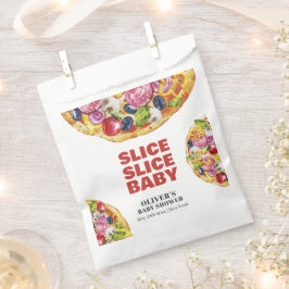 Bolsa De Papel Moderna Moda Italiana Slice Pizza Baby Shower