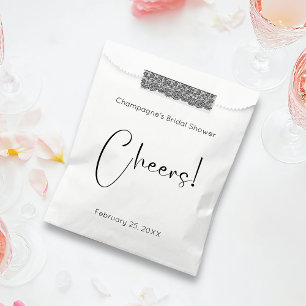 Bolsa De Papel Moderna secuencia de comandos de ducha de novias S