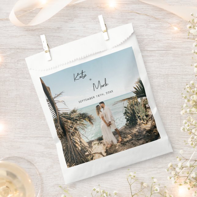 Bolsa De Papel Moderna y completa foto gracias (Cortado)