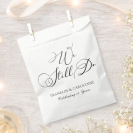 Bolsa De Papel Moderna y elegante aniversario de renovación de vo