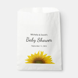 Bolsa De Papel Moderno Baby Shower floral de la región del giraso