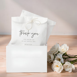 Bolsa De Papel Moderno Chic Minimalista Simple Gracias