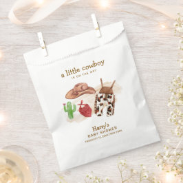 Bolsa De Papel Moderno Desierto Occidental Cactus Cowboy Baby Sho