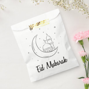 Bolsa De Papel Moderno Eid Mubarak Cute Eid Goodie Bag