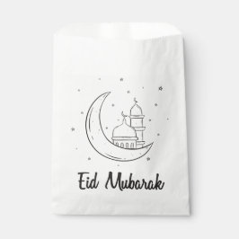 Bolsa De Papel Moderno Eid Mubarak Cute Eid Goodie Bag