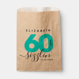 Bolsa De Papel Moderno Helado Girly Azul 60 y Sizzling