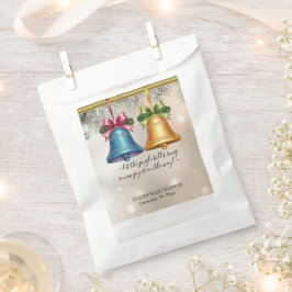 Bolsa De Papel Moderno Jingle Bells Navidad Ornamento Baby Shower