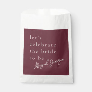 Bolsa De Papel Moderno Minimalista Fiesta de Despedida de Soltera
