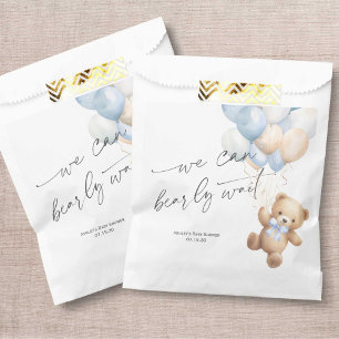 Bolsa De Papel Moderno Podemos Esperar A La Ducha Blue Boy