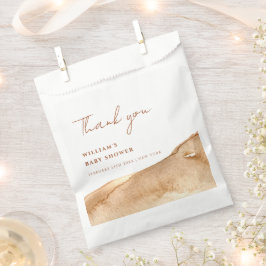 Bolsa De Papel Moderno Resumen de Boho Baby Shower Gracias