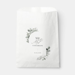 Bolsa De Papel Moderno y elegante eucalipto botánico mínimo
