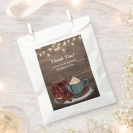 Bolsa De Papel Moderno y rústico cocoa caliente Baby Shower acoge