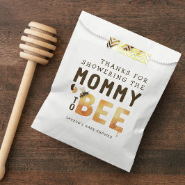 Bolsa De Papel Mommy to Bee Bumblebee Thank You Baby Shower
