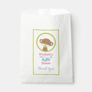 Bolsa De Papel Mon bebé marrón con Baby Shower pacificador gracia