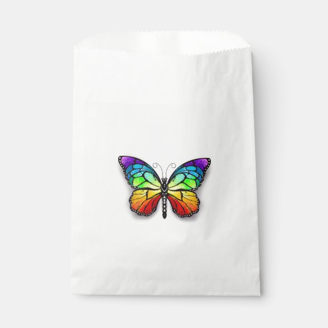 Bolsa De Papel Monarca de mariposa arcoiris (Anverso)