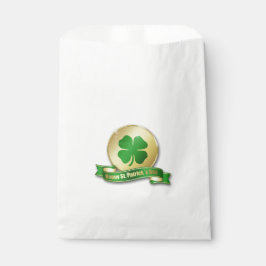 Bolsa De Papel Moneda de San Patricio Shamrock