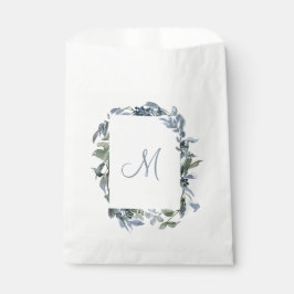 Bolsa De Papel Monograma botánico