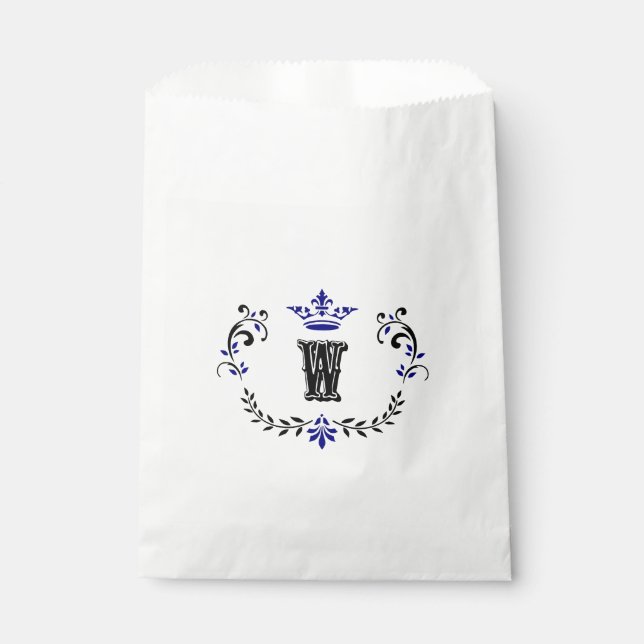 Bolsa De Papel Monograma de la corona "W" (Anverso)