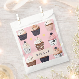 Bolsa De Papel Monograma pastel dulce personalizado