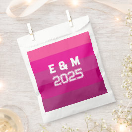 Bolsa De Papel Monograma personalizable y años 