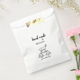 Bolsa De Papel Monograma personalizado de jabón de leche de cabra