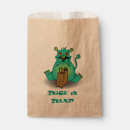 Bolsa De Papel Monstruo de dulces de chocolate