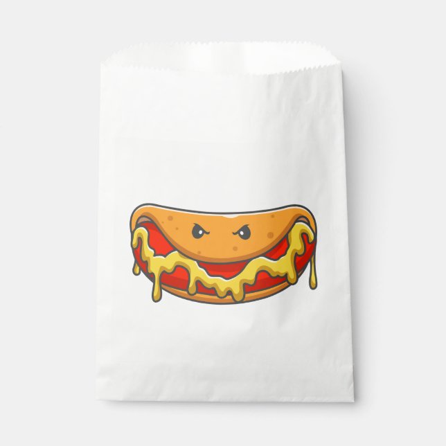 Bolsa De Papel monstruo del hotdog de halloween divertido (Anverso)