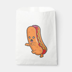 Bolsa De Papel monstruo divertido de perrito caliente de hallowee